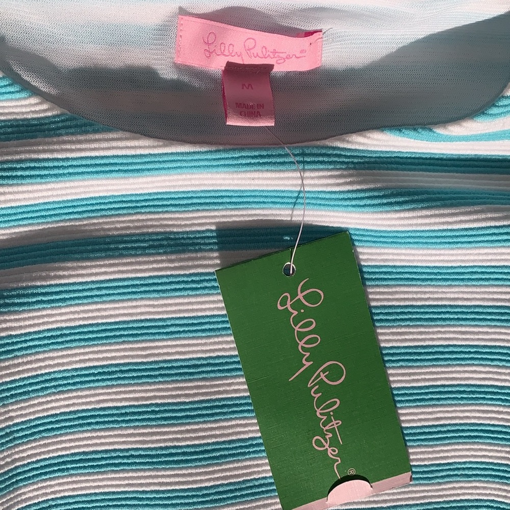 LIlly Pulitzer Shorely Ottoman Stripe Cut‎ Out Dress - Picture 12 of 16